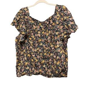Oversized Floral Old Navy Blouse